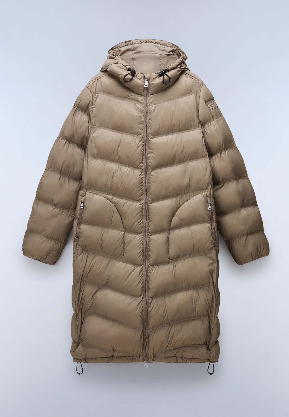 Lange Steppjacke Ega Beige - 1
