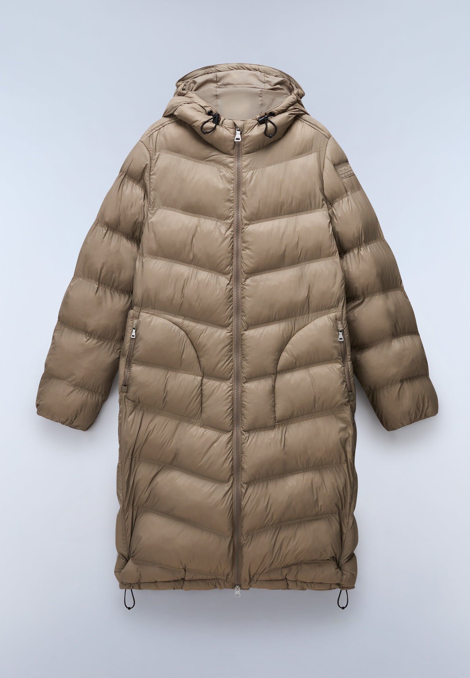 Ega Long Puffer Jacket Light Brown