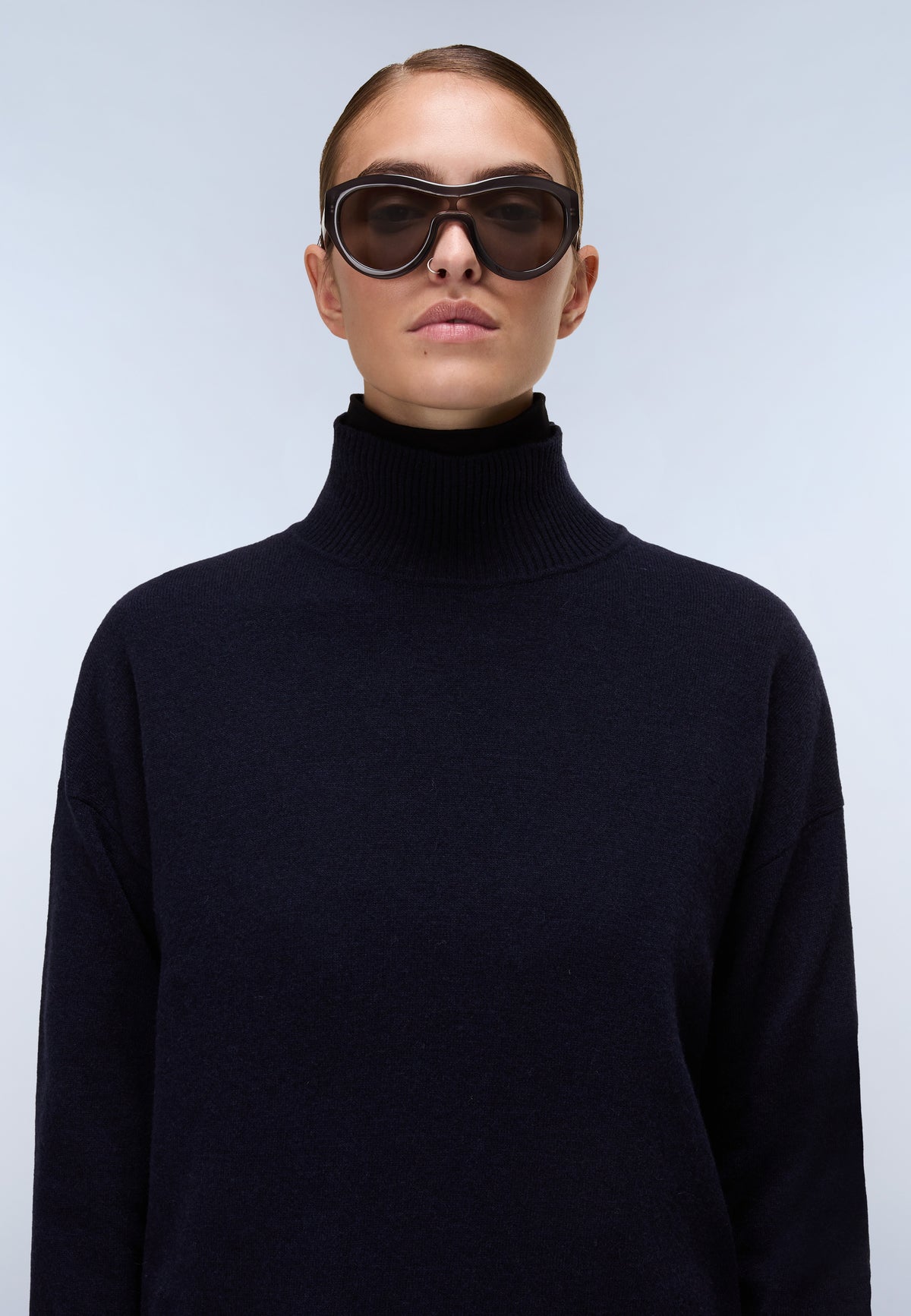 Mis Turtleneck Jumper Dark Blue - 2