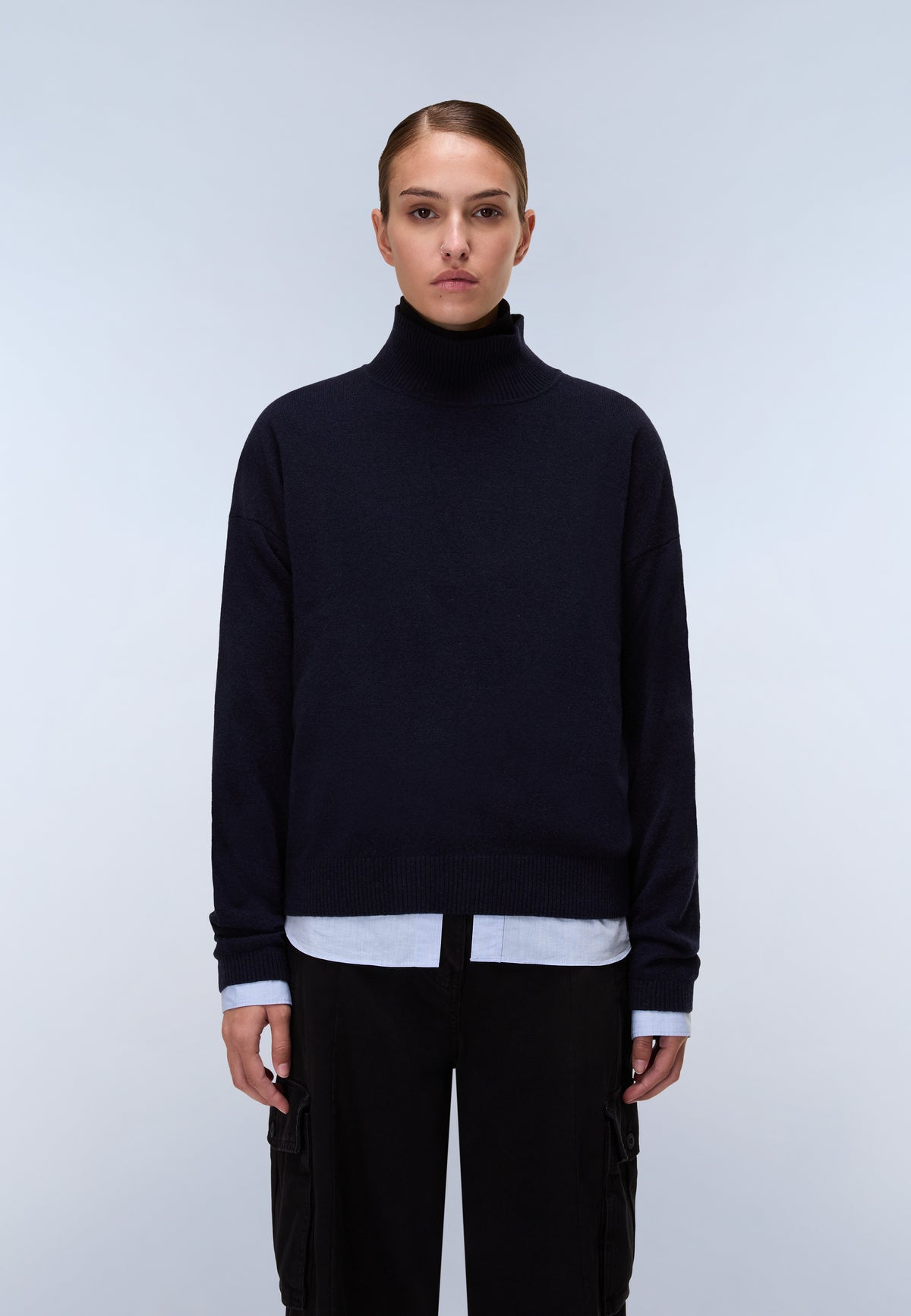 Mis Turtleneck Jumper Dark Blue - 4