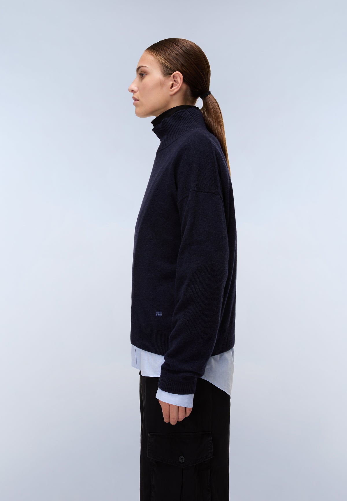 Mis Turtleneck Jumper Dark Blue - 5