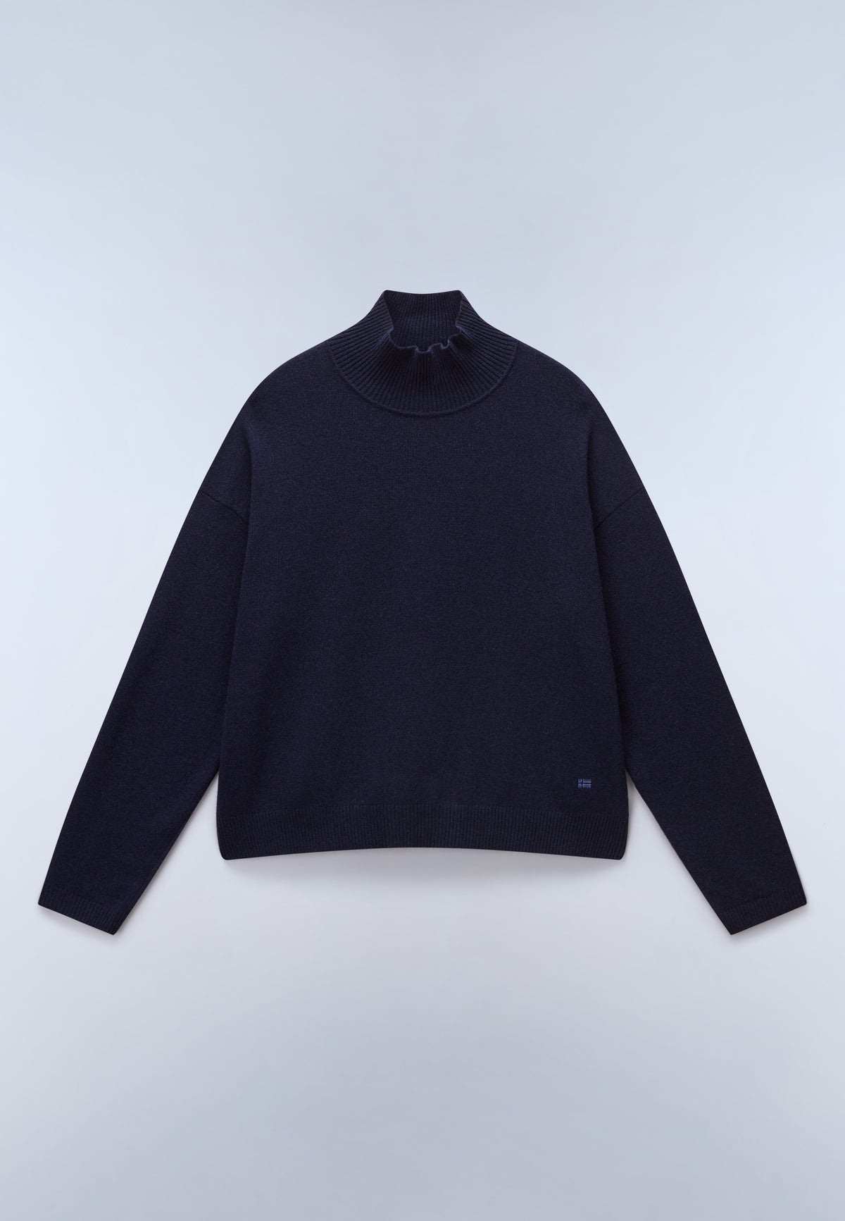 Maglione a Collo Alto Mis Blu Scuro - 1