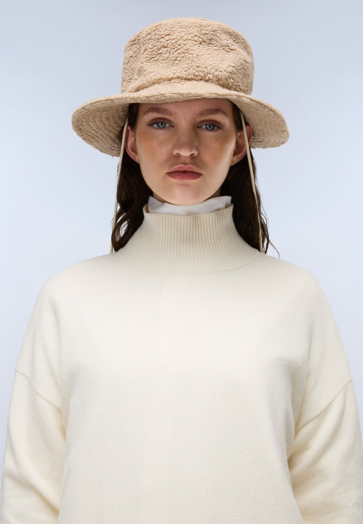 Maglione a Collo Alto Mis Beige - 2
