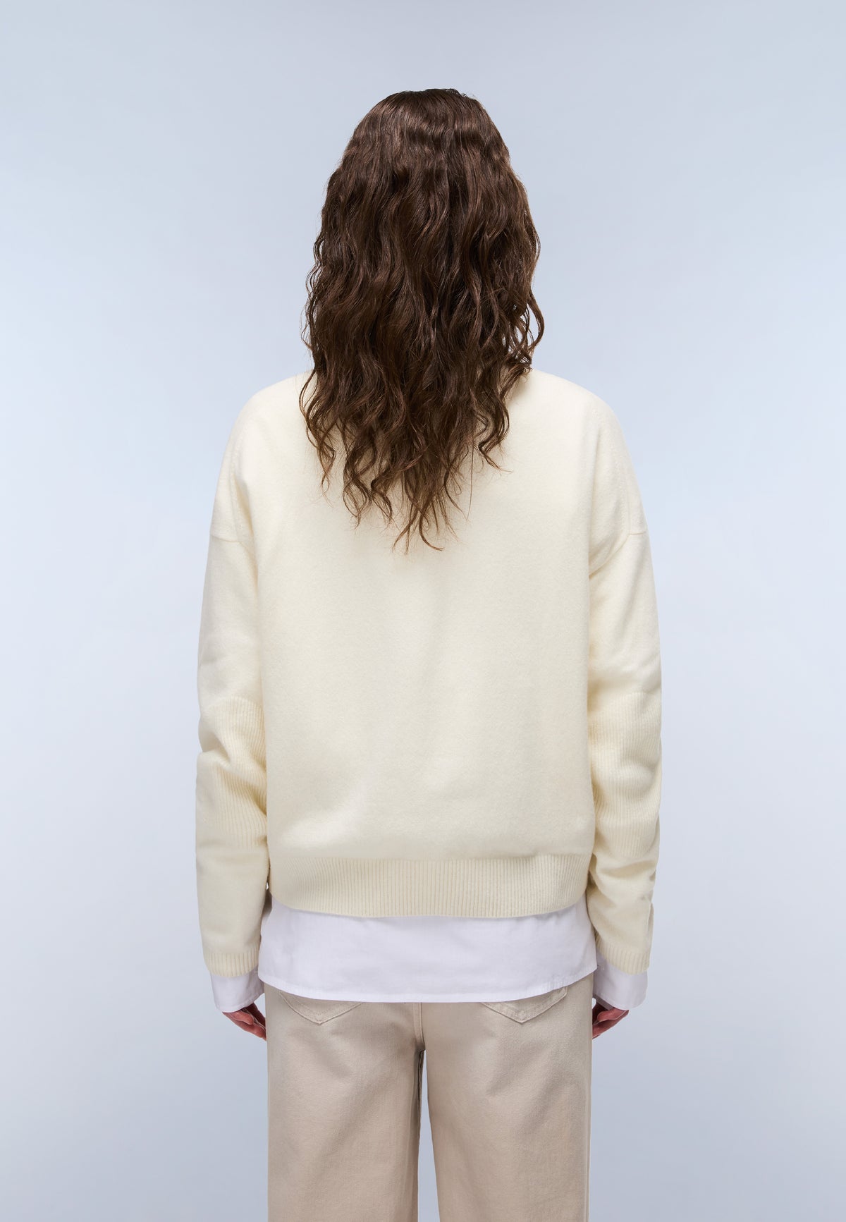 Maglione a Collo Alto Mis Beige - 4