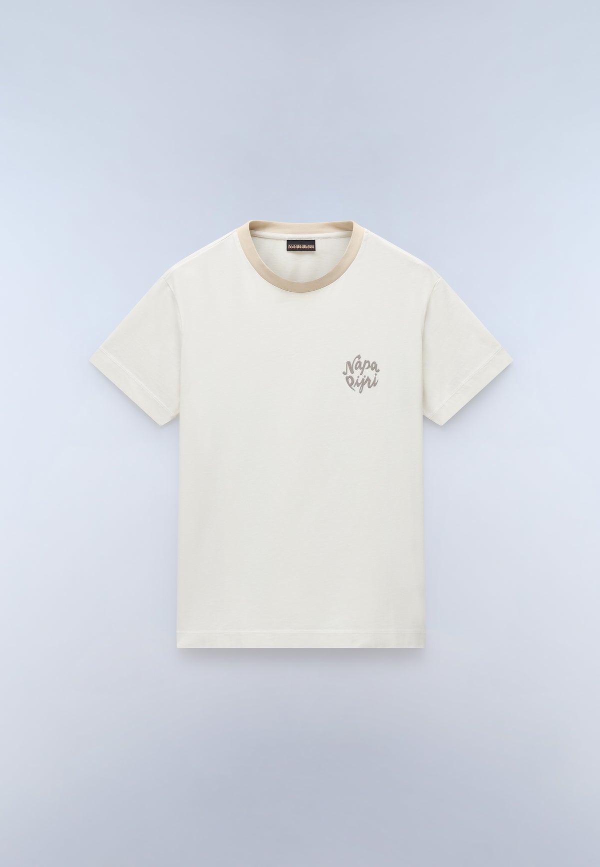 Fedaia Jersey T-Shirt met Korte Mouwen Beige - 1