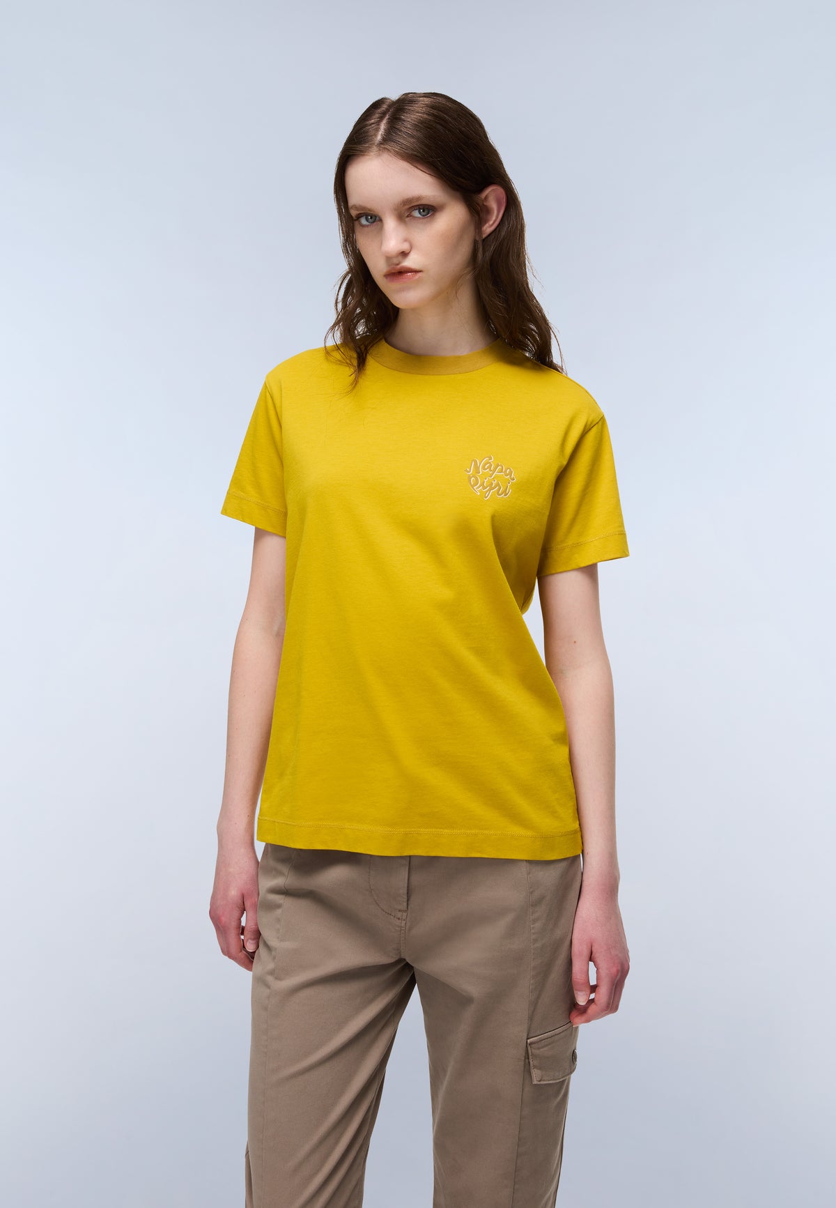 Fedaia Jersey T-Shirt met Korte Mouwen Geel Gold - 2