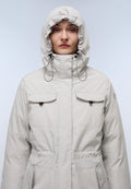 Cibiana Parka Jacket Light Grey Solid - 2