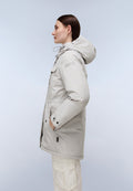 Cibiana Parka Jacket Light Grey Solid - 4