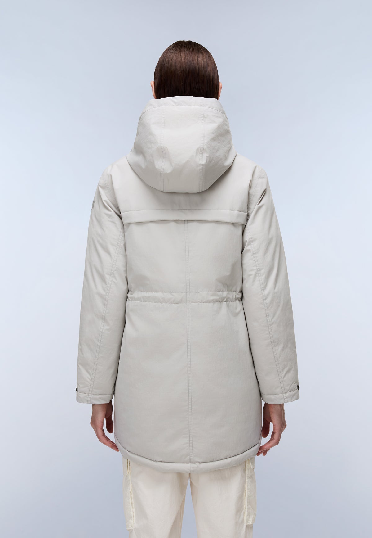 Cibiana Parka Jacket Light Grey Solid - 5