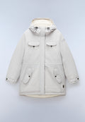 Cibiana Parka Jacket Light Grey Solid - 1