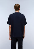 Kurzärmeliges Jersey-T-Shirt Elevated Logo Dark Blue - 5