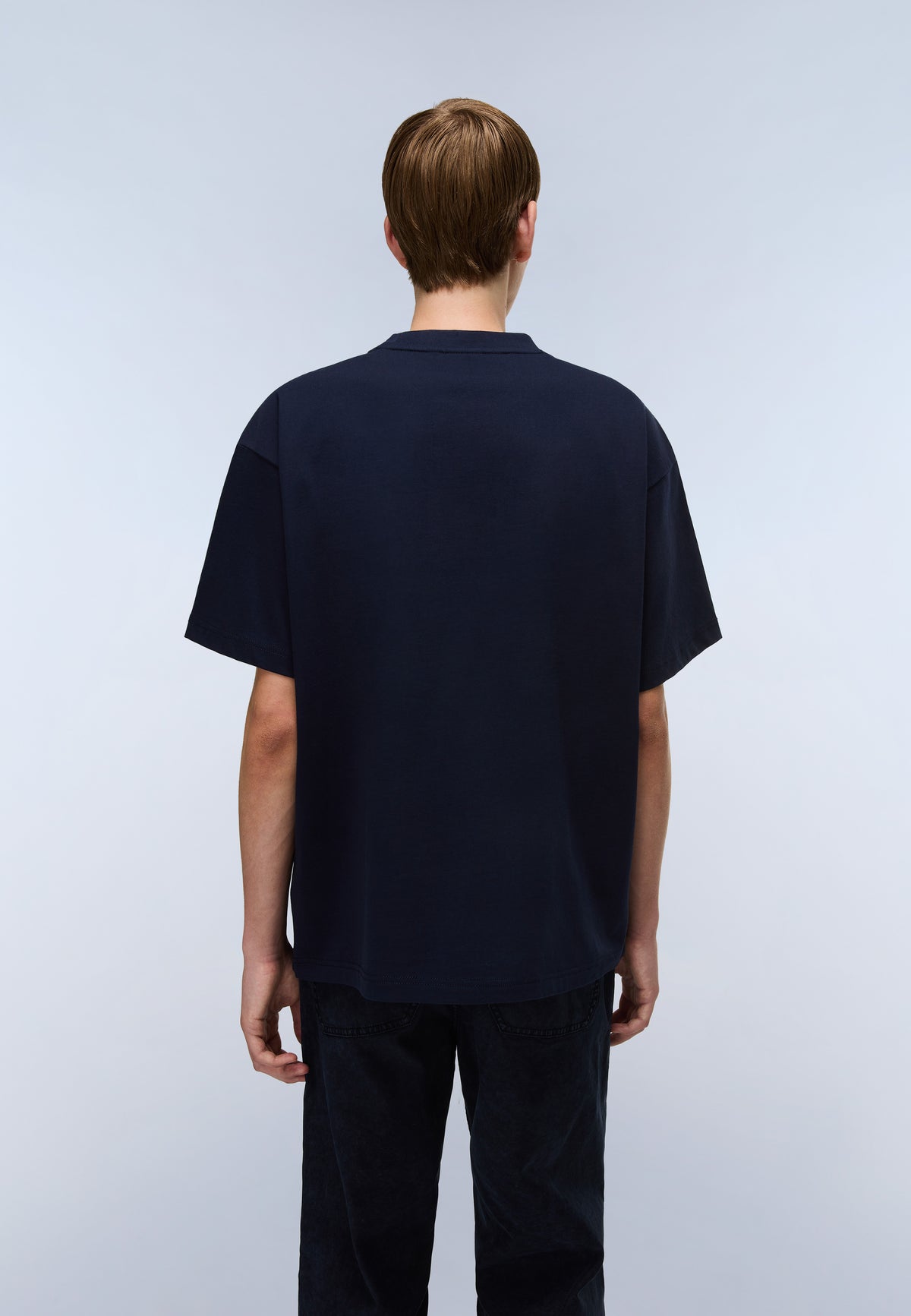 Kurzärmeliges Jersey-T-Shirt Elevated Logo Dark Blue - 5