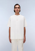 T-shirt a Maniche Corte Elevated Logo in Jersey Bianco - 4