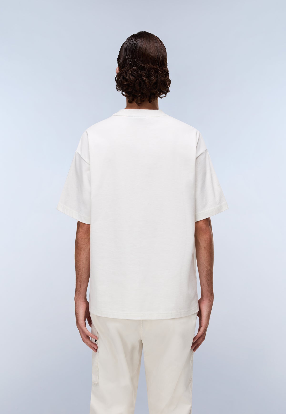 T-shirt a Maniche Corte Elevated Logo in Jersey Bianco - 5