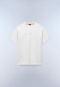 T-shirt a Maniche Corte Elevated Logo in Jersey Bianco - 1