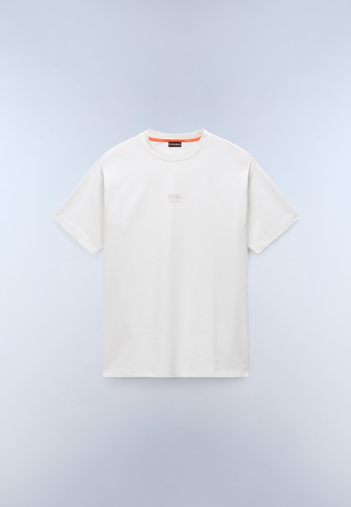 T-shirt a Maniche Corte Elevated Logo in Jersey Bianco - 1