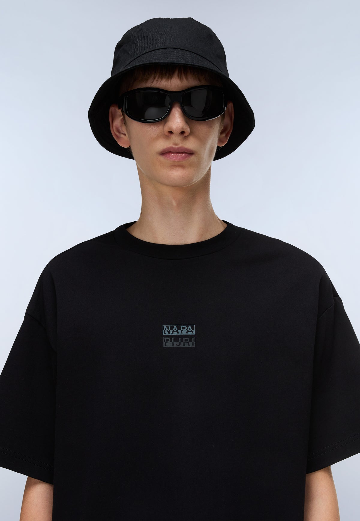 T-shirt a Maniche Corte Elevated Logo in Jersey Nero - 2