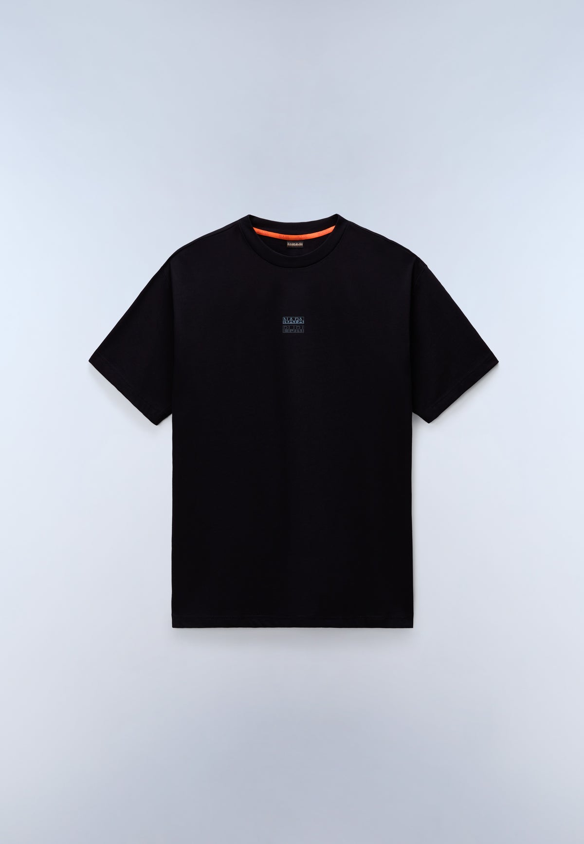 T-shirt a Maniche Corte Elevated Logo in Jersey Nero - 1