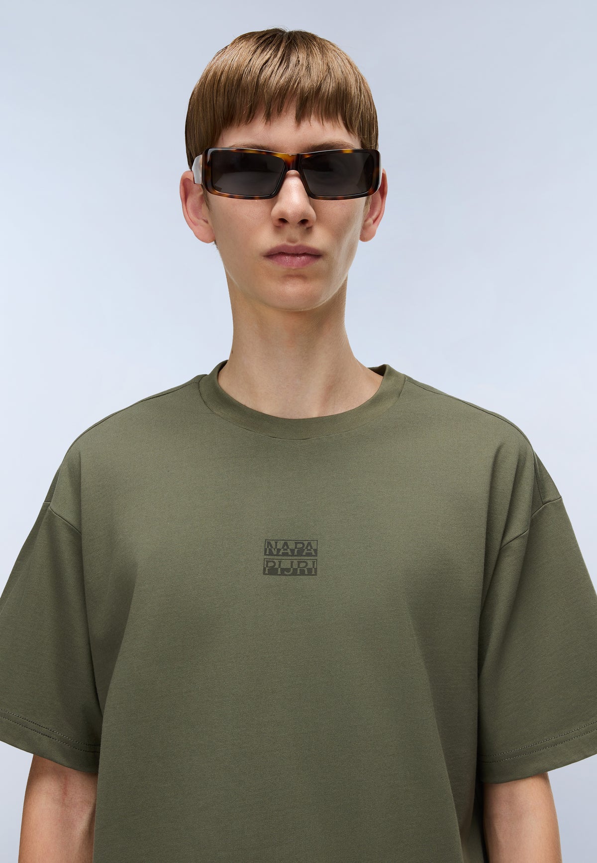 Camiseta de Punto de Manga Corta con Logotipo Elevated Verde Tea Leaf - 2