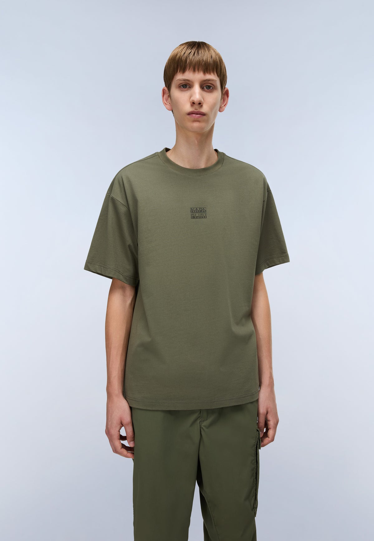 Camiseta de Punto de Manga Corta con Logotipo Elevated Verde Tea Leaf - 4