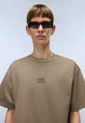 Elevated Logo Jersey Short Sleeve T-Shirt Beige - 2