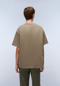 Elevated Logo Jersey Short Sleeve T-Shirt Beige - 5