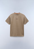 Elevated Logo Jersey Short Sleeve T-Shirt Beige - 1
