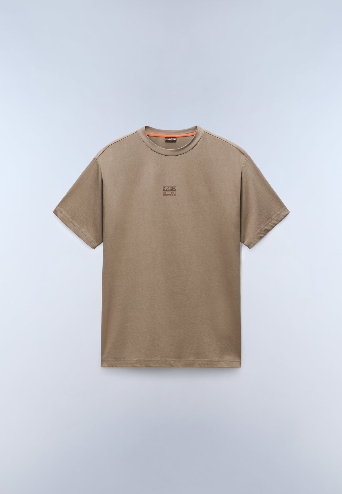 Elevated Logo Jersey Short Sleeve T-Shirt Beige - 1