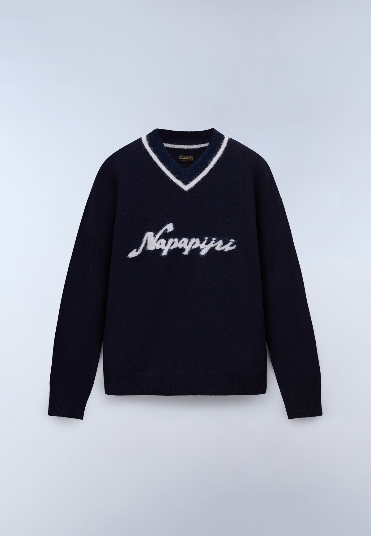 Maglione Malez con Scollo a V Blu Scuro - 1