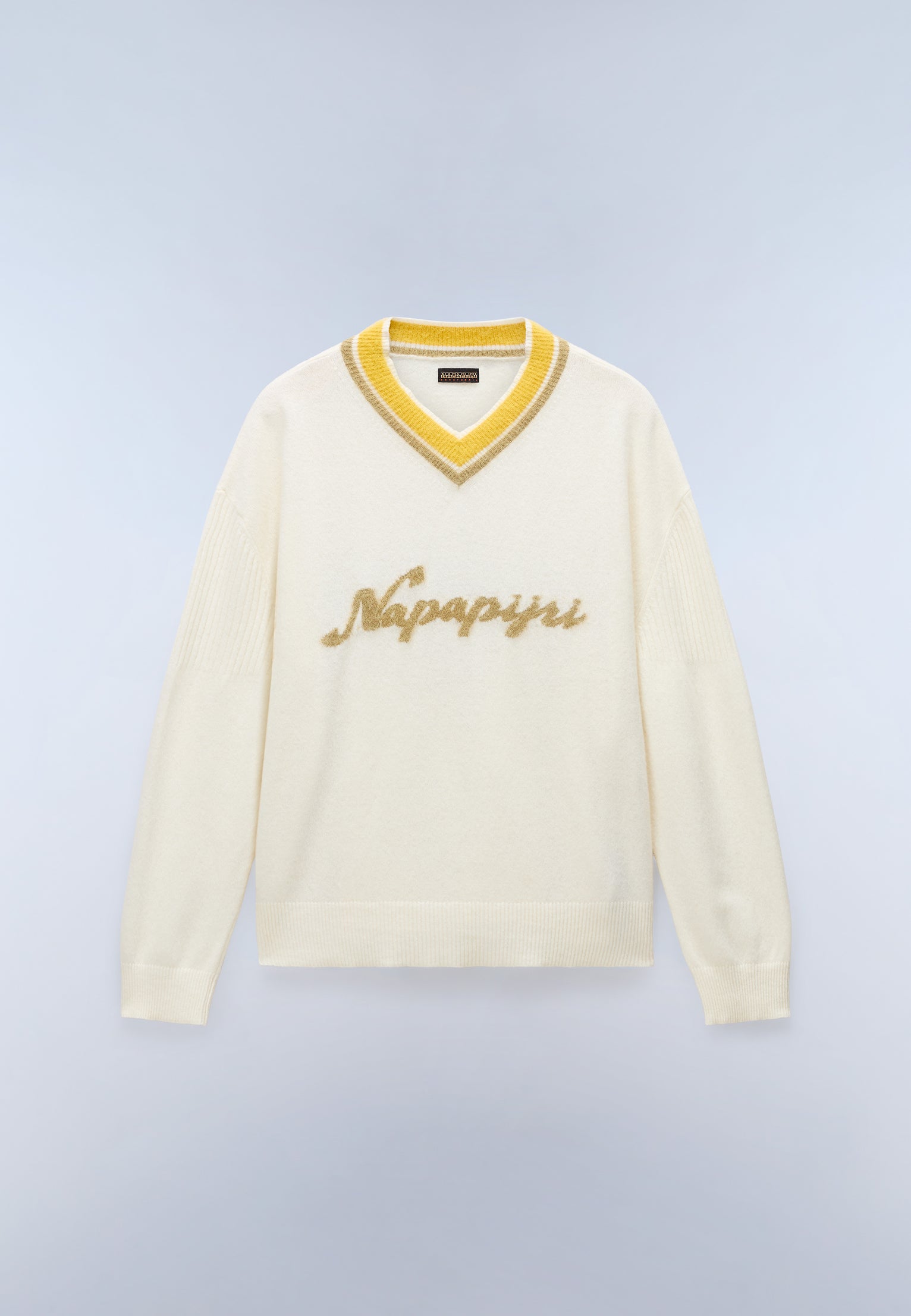 Malez V-Neck Jumper White