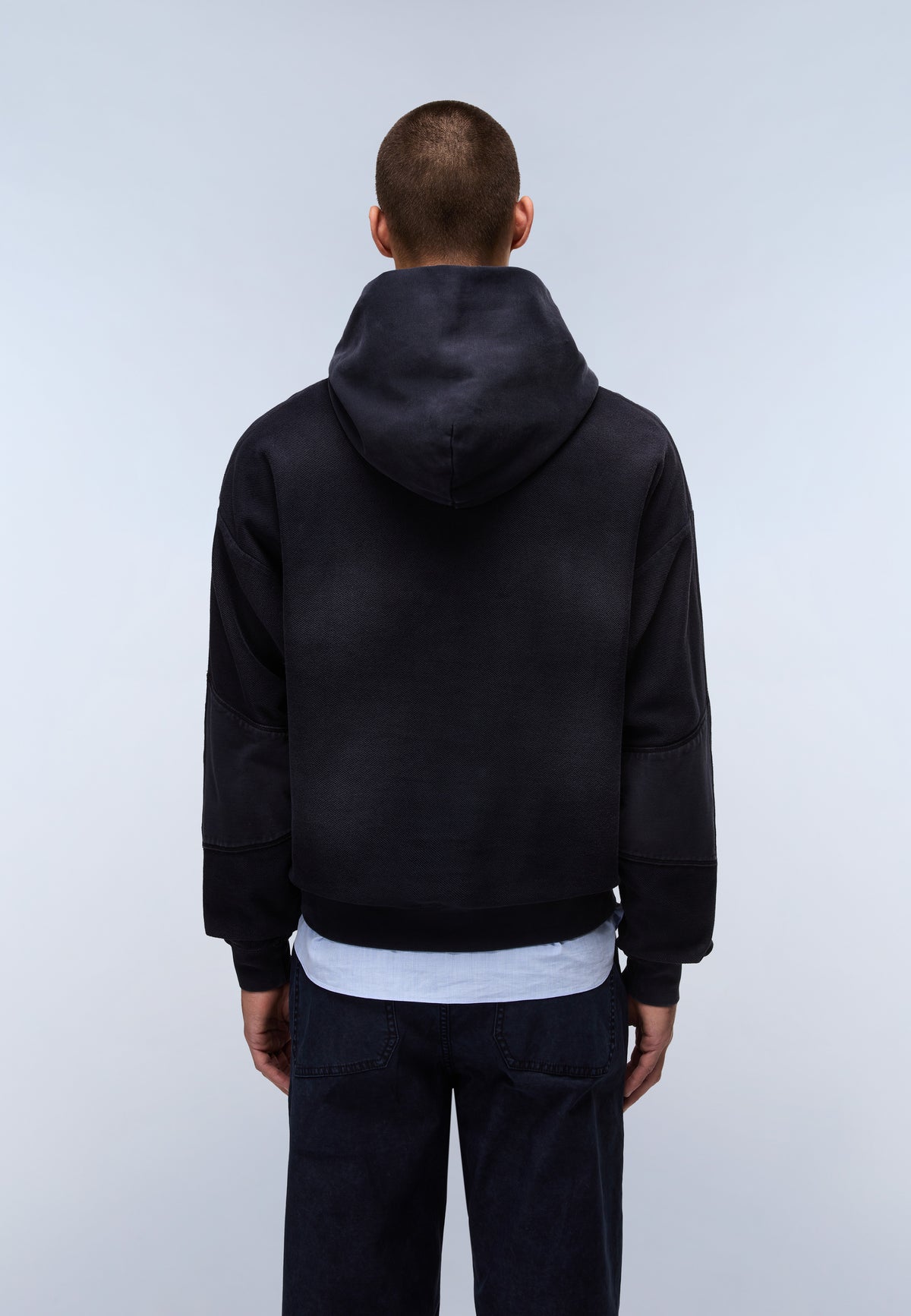 Comel French Terry Hoodie Dark Blue - 5