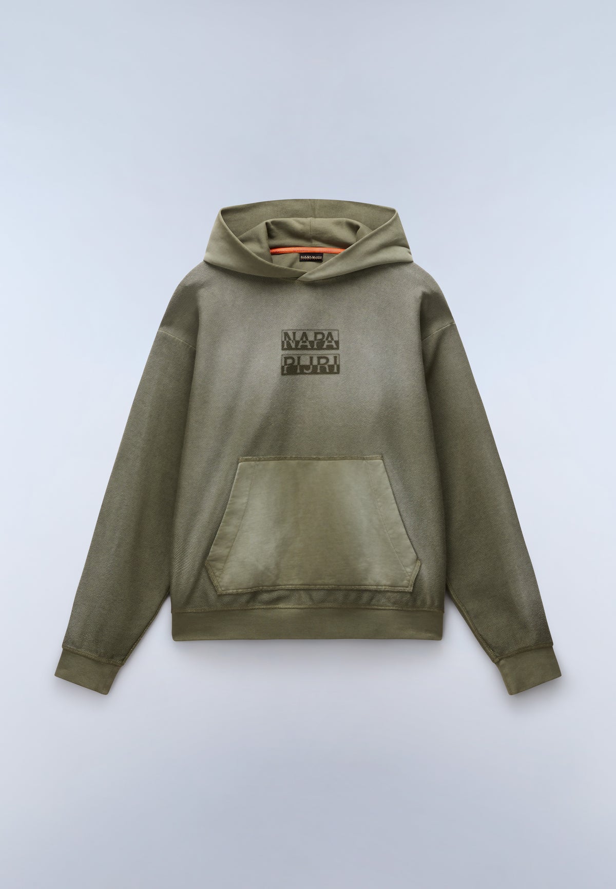 Comel French Terry Hoodie Green Tea Leaf - 1
