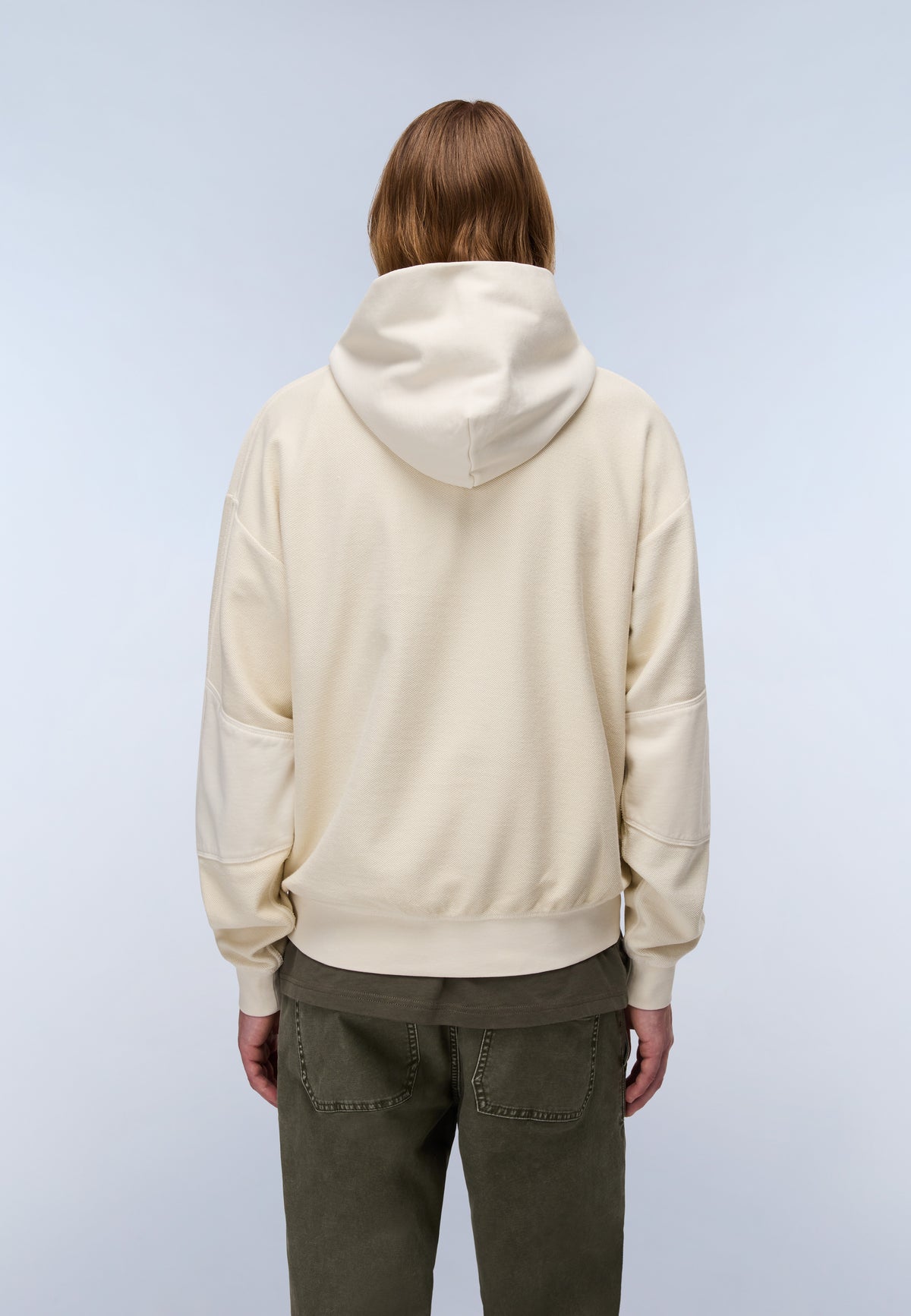 Comel French Terry Hoodie Beige - 5