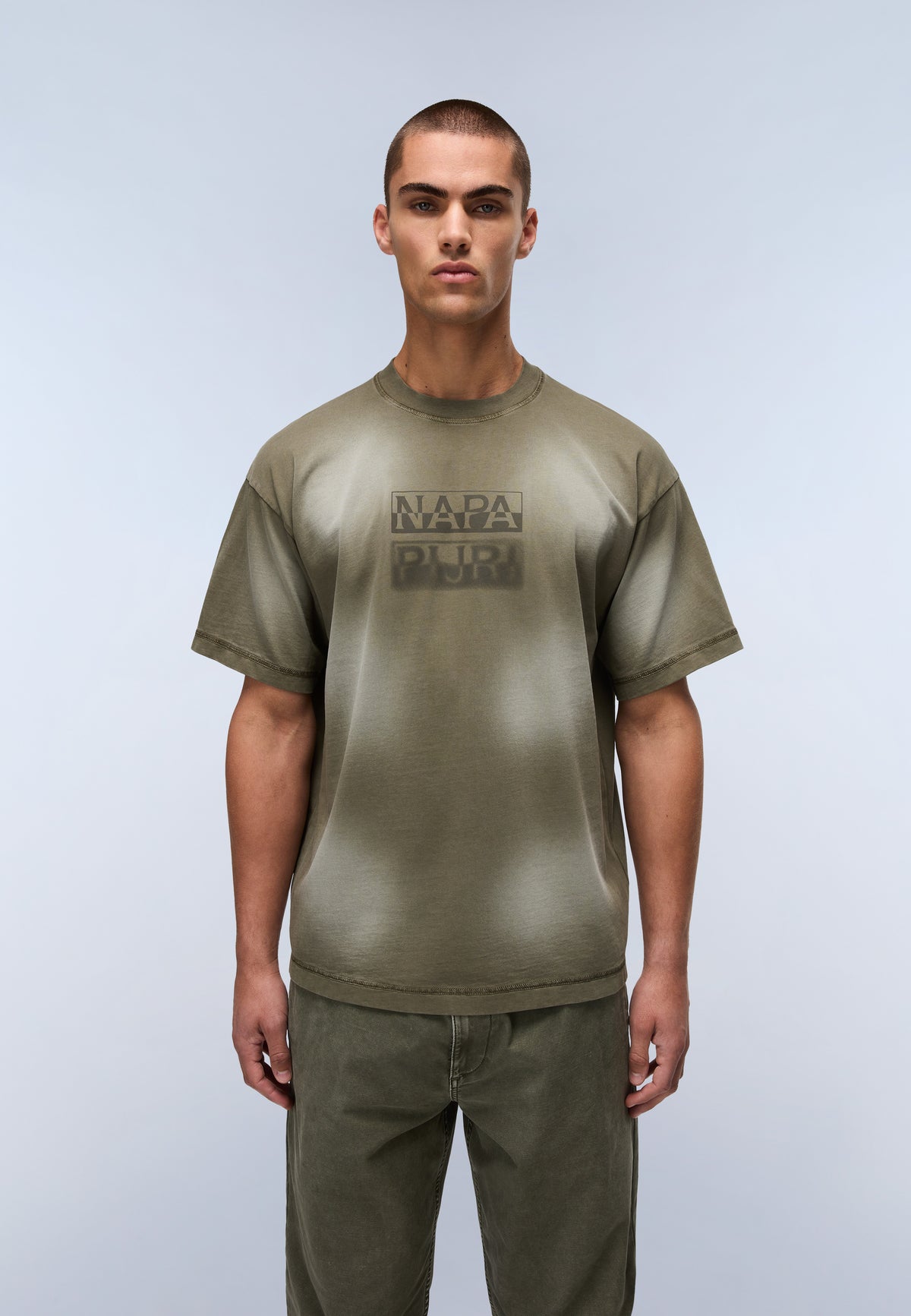 Comel Jersey Short Sleeve T-Shirt Green Tea Leaf - 4