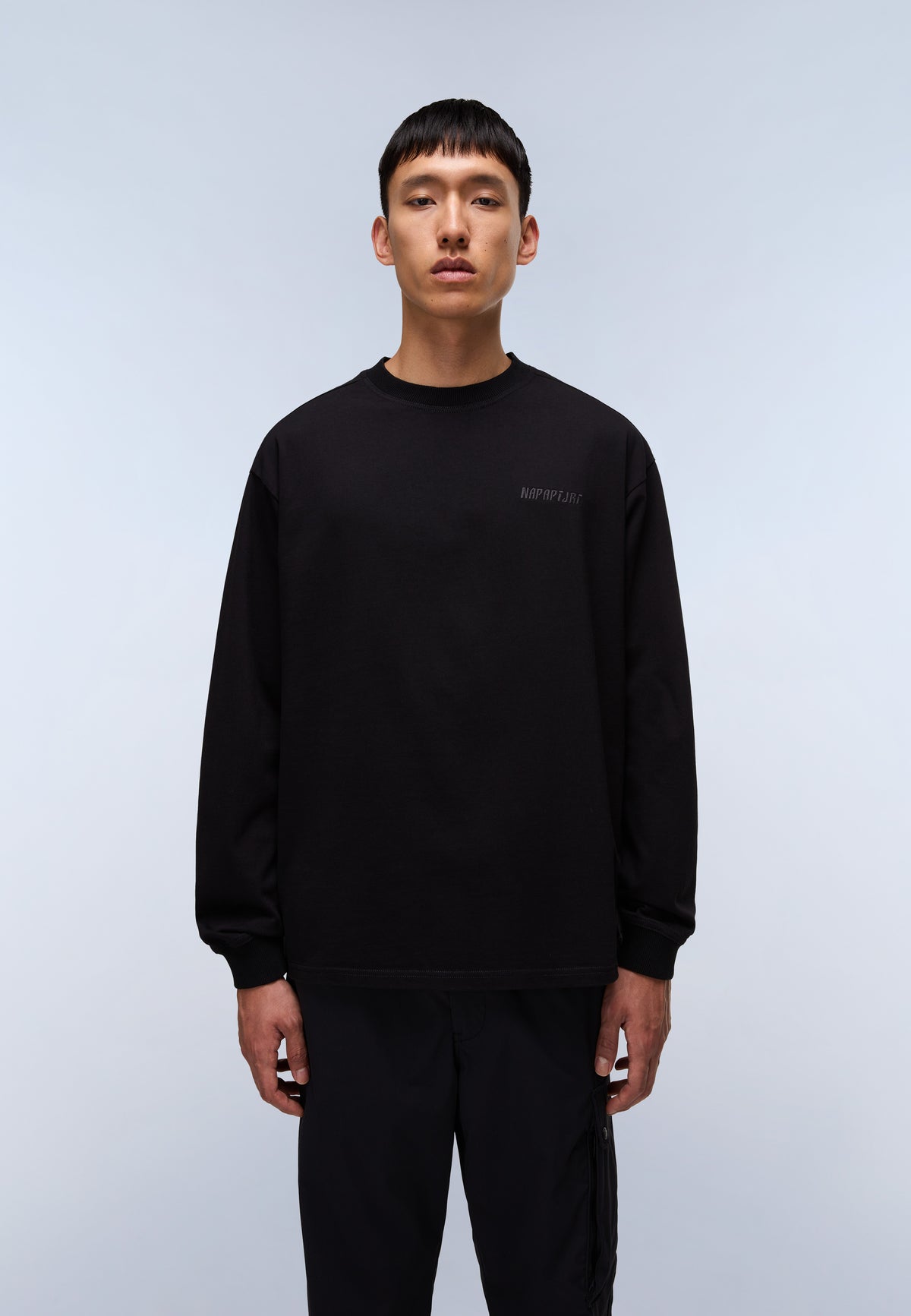Coldirai​ Jersey T-Shirt met Lange Mouwen Zwart - 3