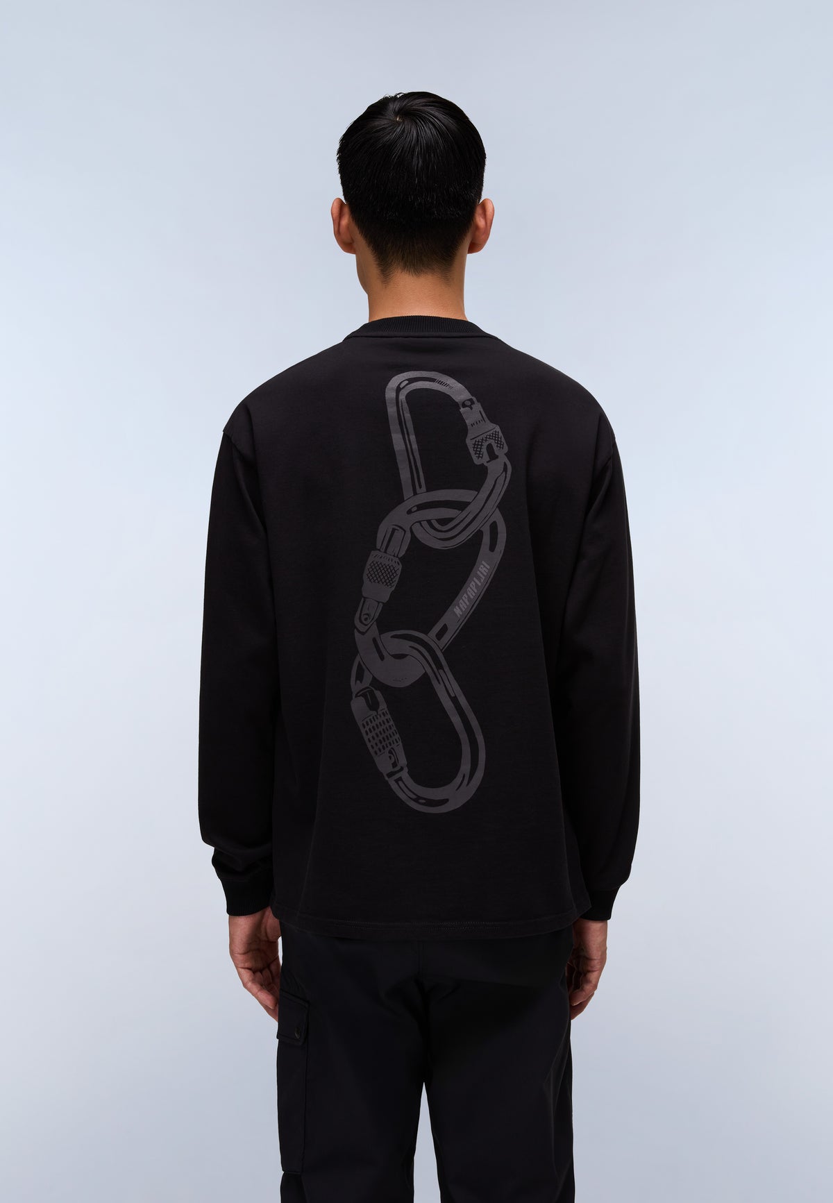Coldirai​ Jersey T-Shirt met Lange Mouwen Zwart - 4