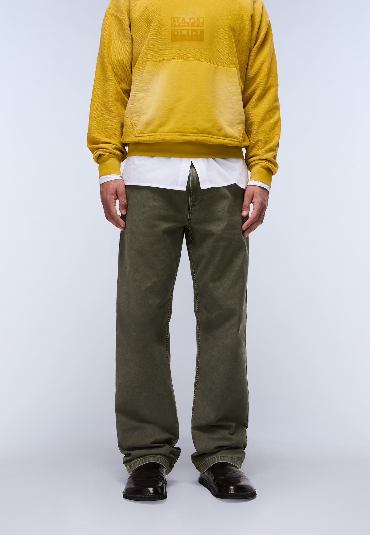 Enego Chino Trousers Green Tea Leaf - 3