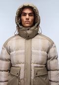 Steppjacke Tires Braun Check - 2
