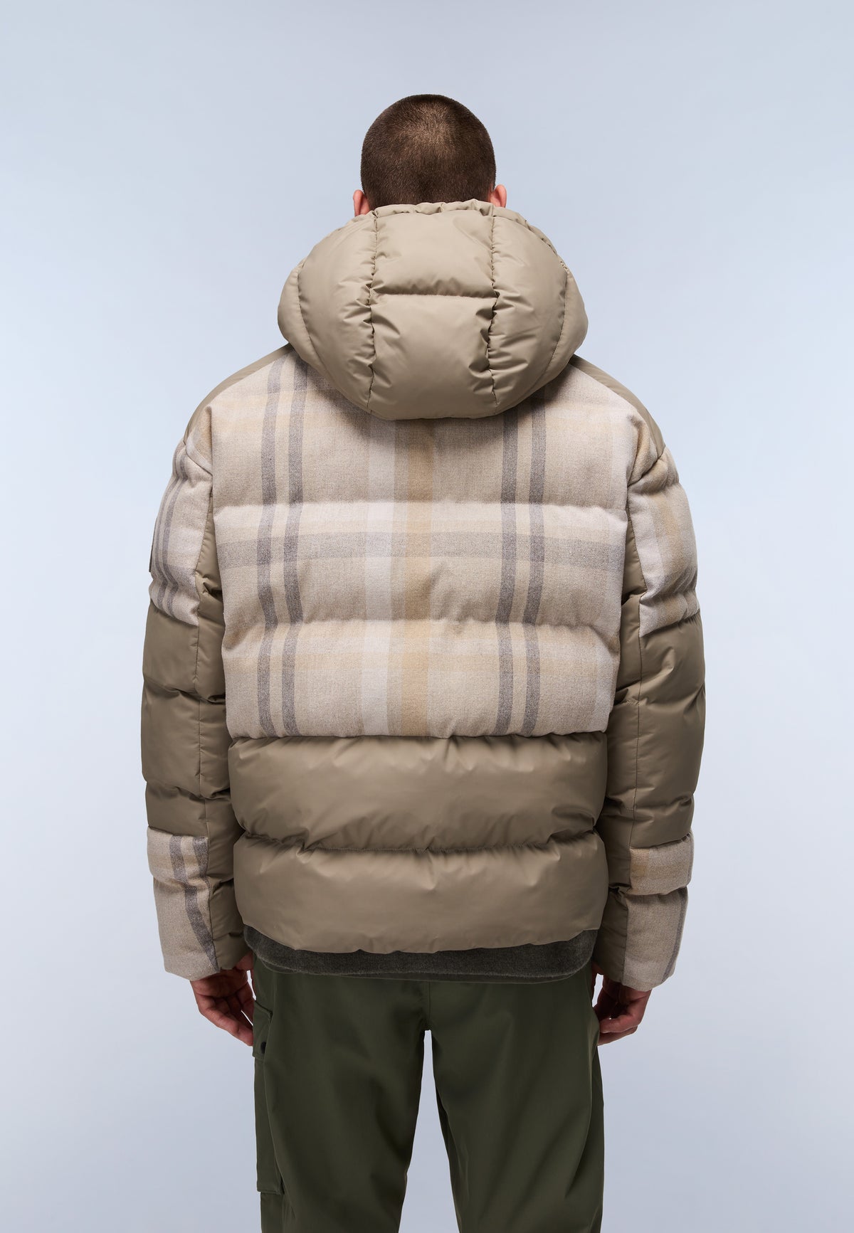 Steppjacke Tires Braun Check - 6