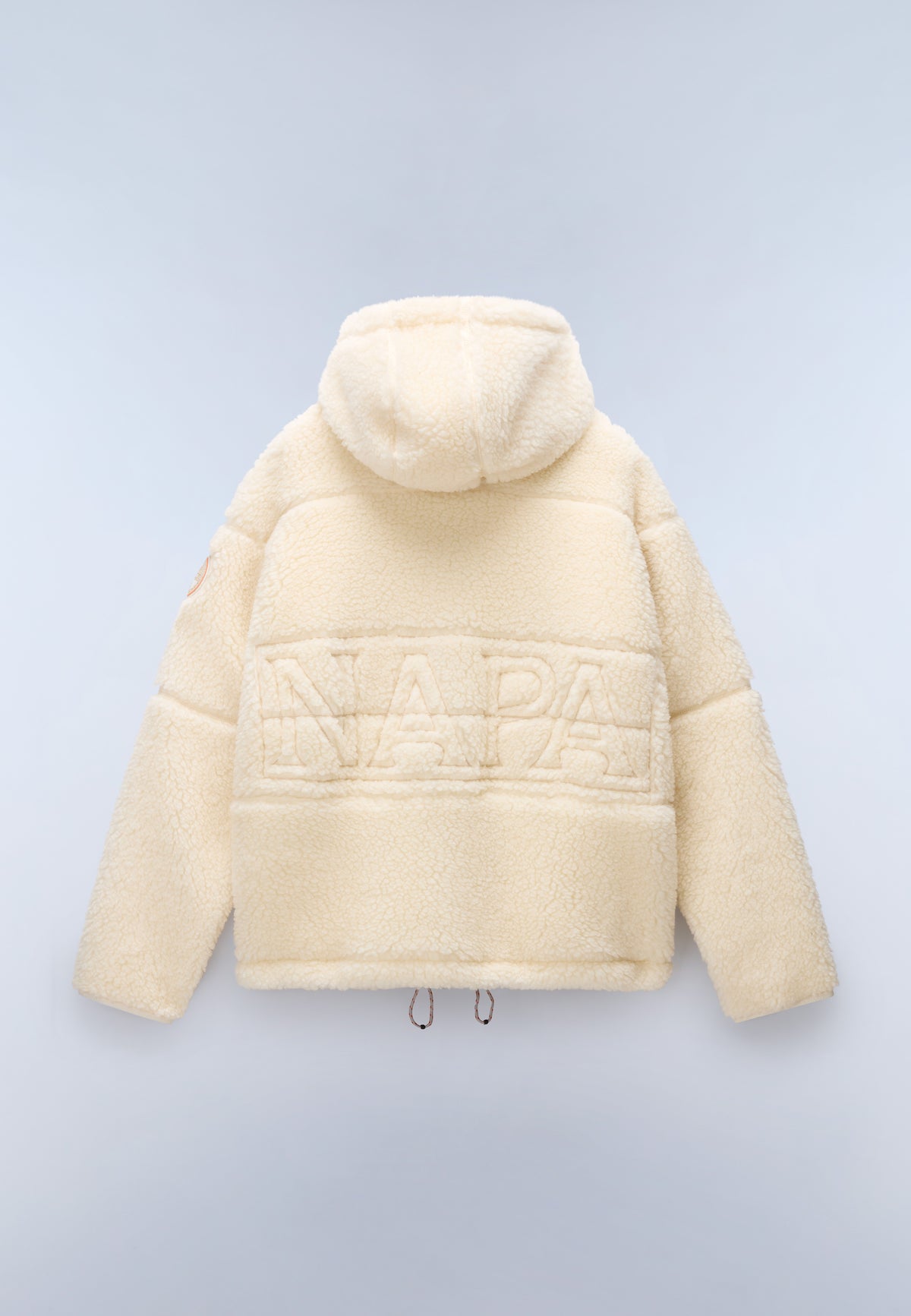 Fleecepullover mit Kapuze und Reißverschluss Tires Beige - 7