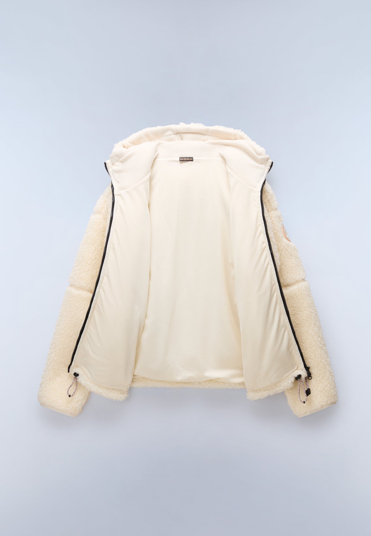 Fleecepullover mit Kapuze und Reißverschluss Tires Beige - 9
