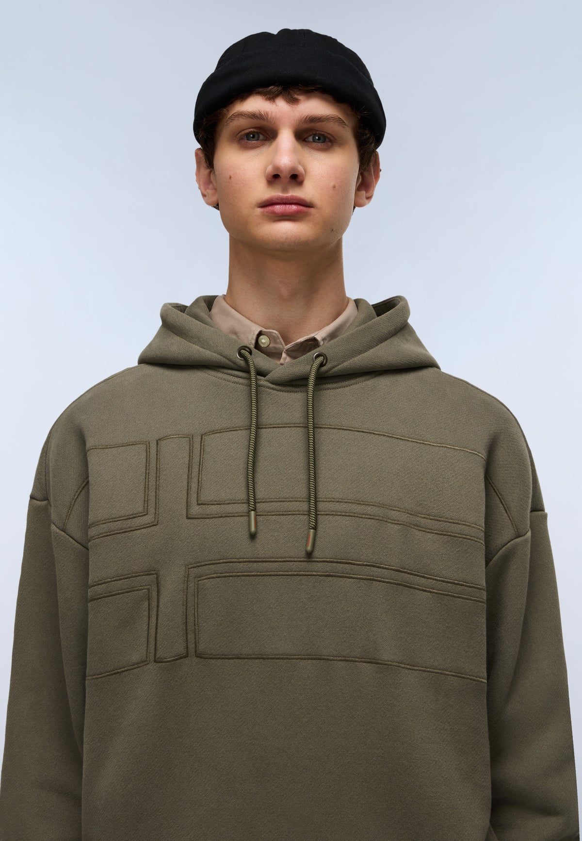 Braies French Terry Hoodie Green Tea Leaf - 2