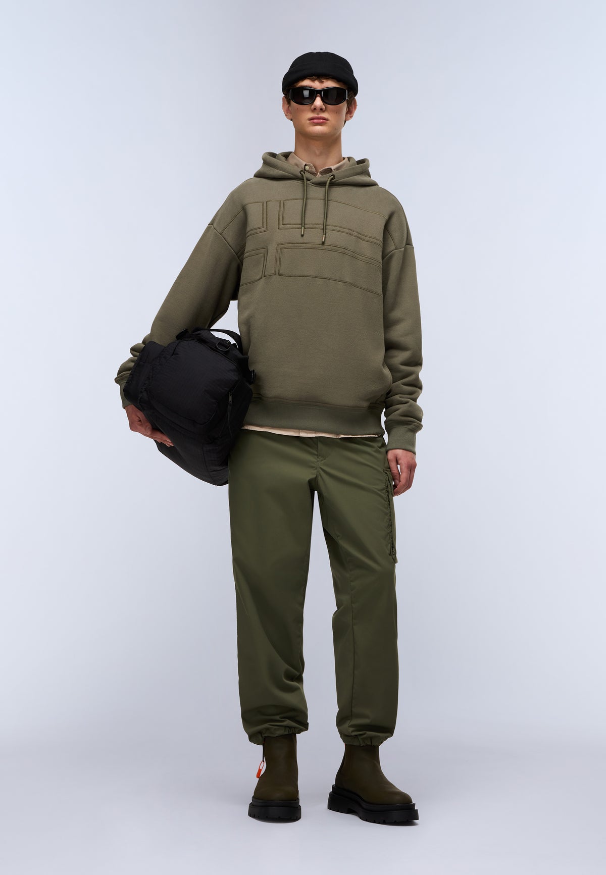Braies French Terry Hoodie Green Tea Leaf - 3