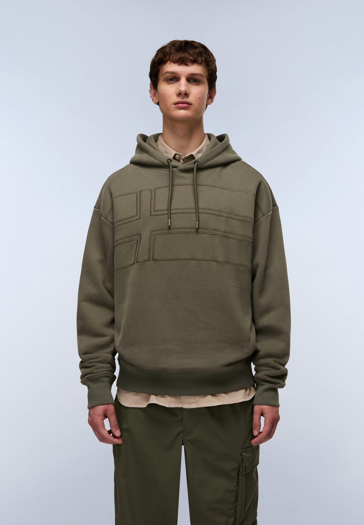 Braies French Terry Hoodie Green Tea Leaf - 4