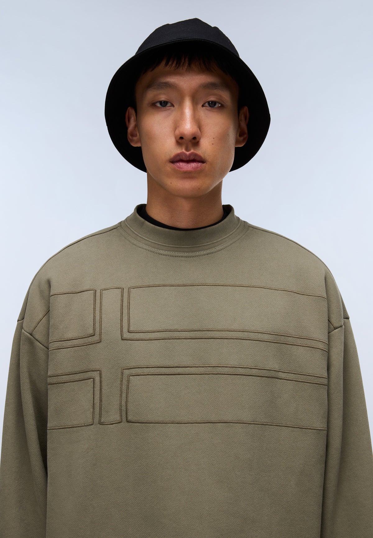 Braies French Terry Sweatshirt Green Tea Leaf - 2