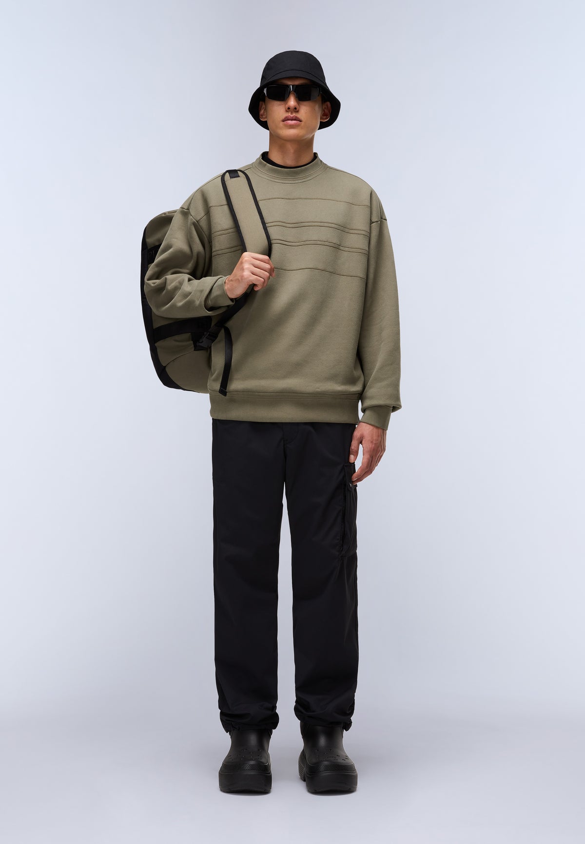 Braies French Terry Sweatshirt Green Tea Leaf - 3