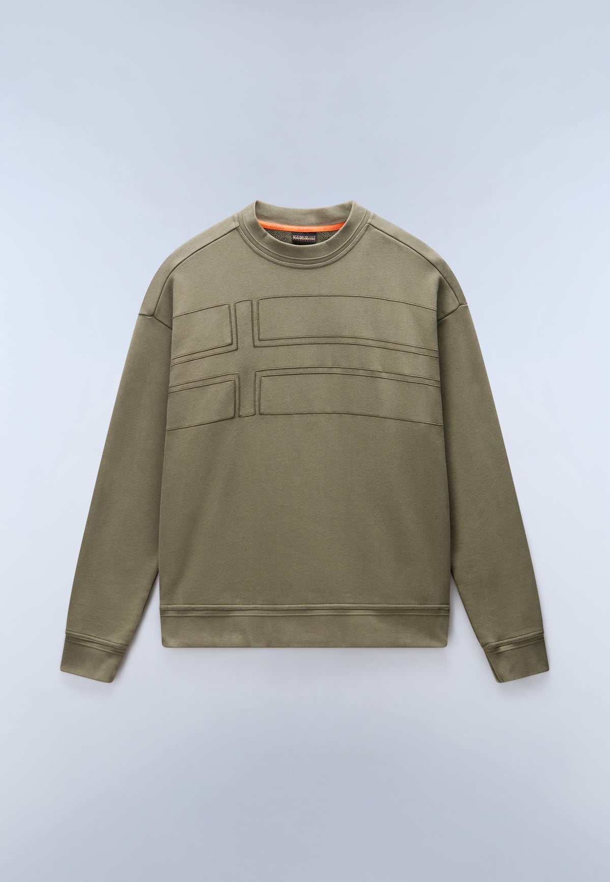 Braies French Terry Sweatshirt Green Tea Leaf - 1