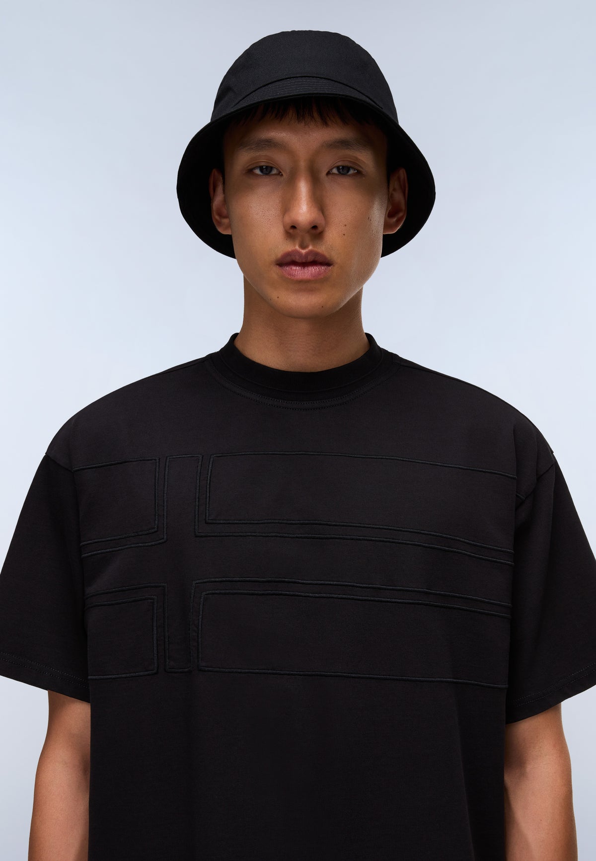 T-shirt a Maniche Corte Braies in Jersey Nero - 2