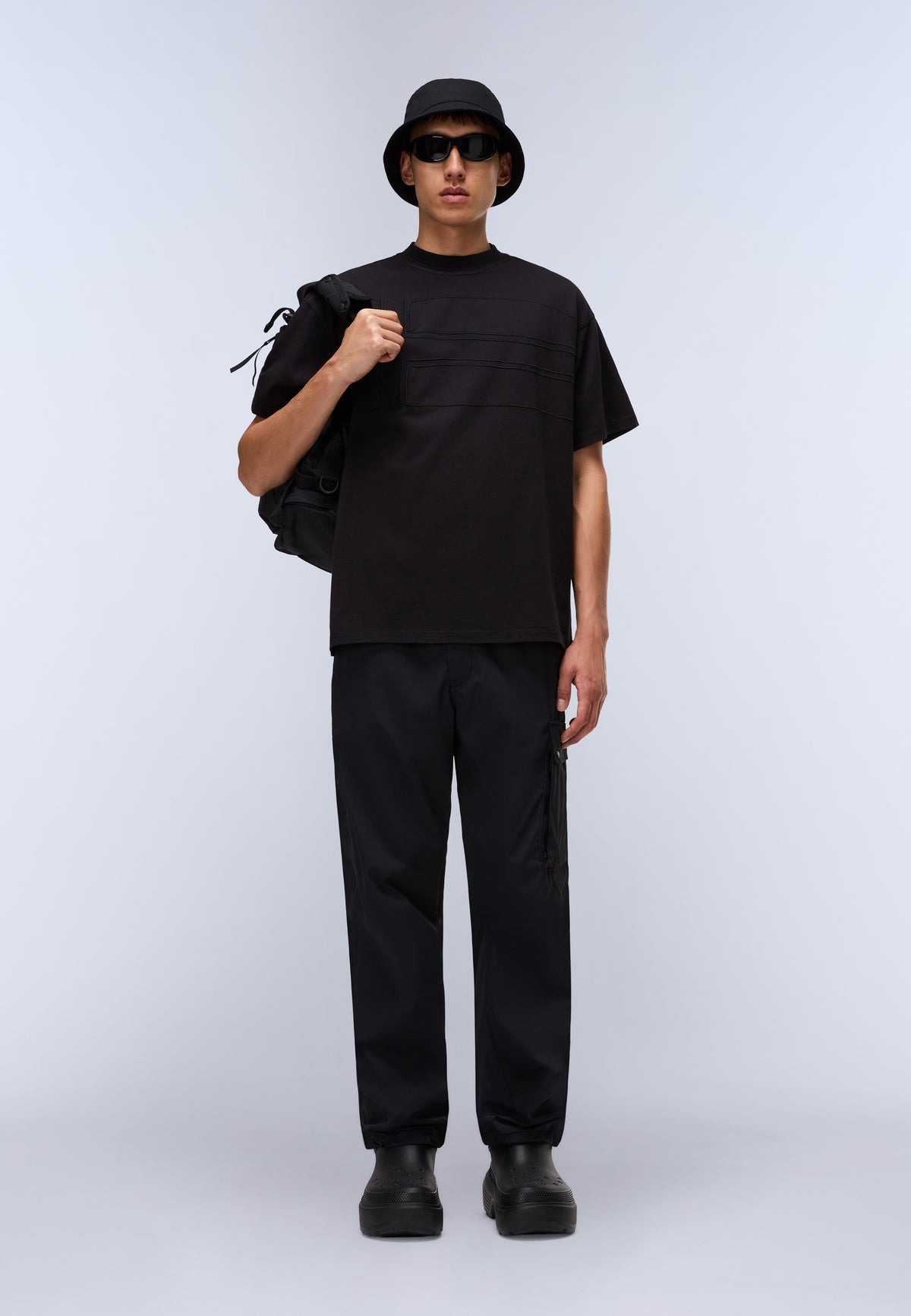 T-shirt a Maniche Corte Braies in Jersey Nero - 3