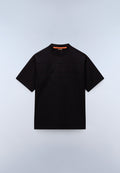 T-shirt a Maniche Corte Braies in Jersey Nero - 1